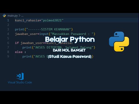 Bikin Sistem Login (Password) Menggunakan Python Dasar - YouTube