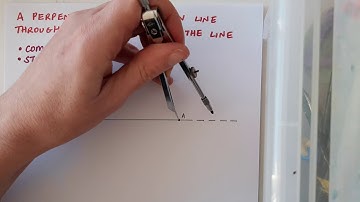 Construction #3 - A perpendicular to a given line through a given point on the line
