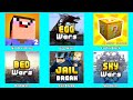 Noob vs Pro 2,Egg Wars,Lucky Block,Bed Wars,Sky Wars,Jail Break