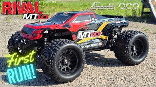Team Associated Rival  MT10 First Run!  (Diff Tuning)