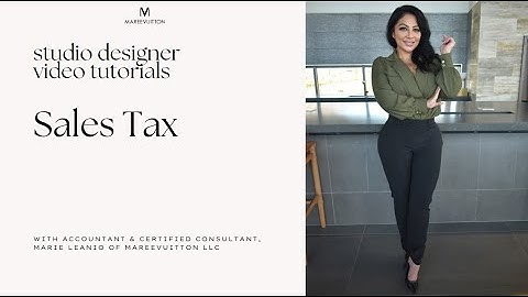 Verkoopbelasting voor studio-ontwerpers