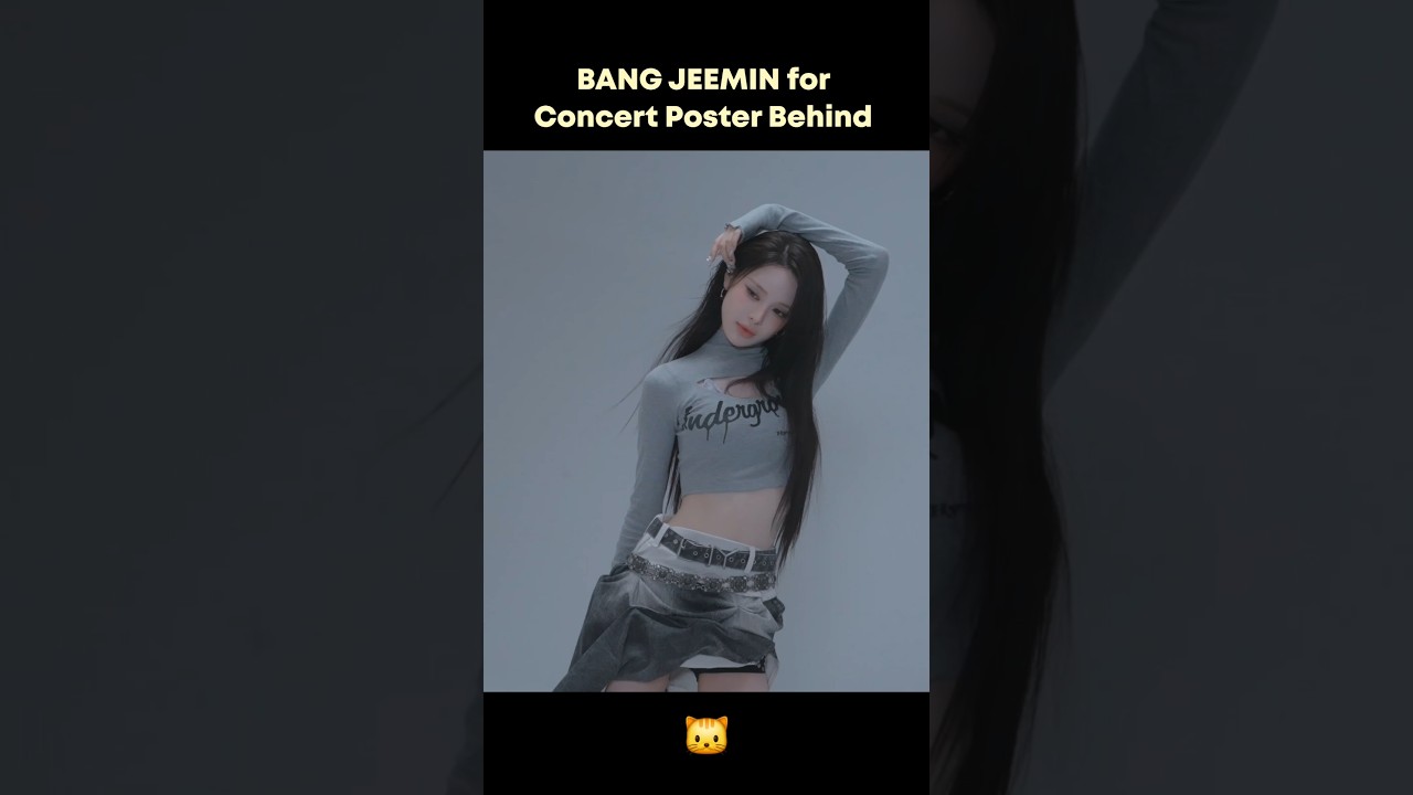 BANG JEEMIN for Concert Poster Behind 🐱 #izna #이즈나 #BANGJEEMIN