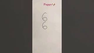 Easy Puppy Drawinglearneasydrawingtrendingnewartviralyoutubeshortsnumbershortsfyp