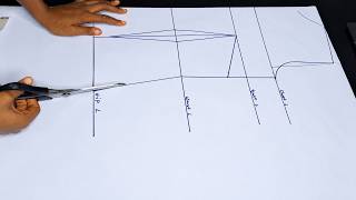 How to draft a basic bodice pattern step by step | Easy pattern drafting for beginners #howtosew