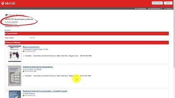 How do I find course reserves?