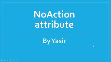 What is the use of NonAction attribute in mvc - Part 27