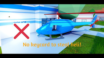 How to steal the Helicopter with no Keycard (ROBLOX JAILBREAK)