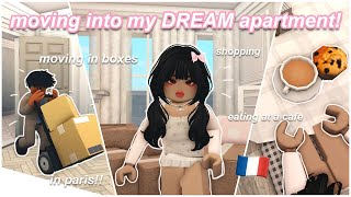 📦 moving into my DREAM apartment! moving diaries episode 1 ♡ | bloxburg roleplay