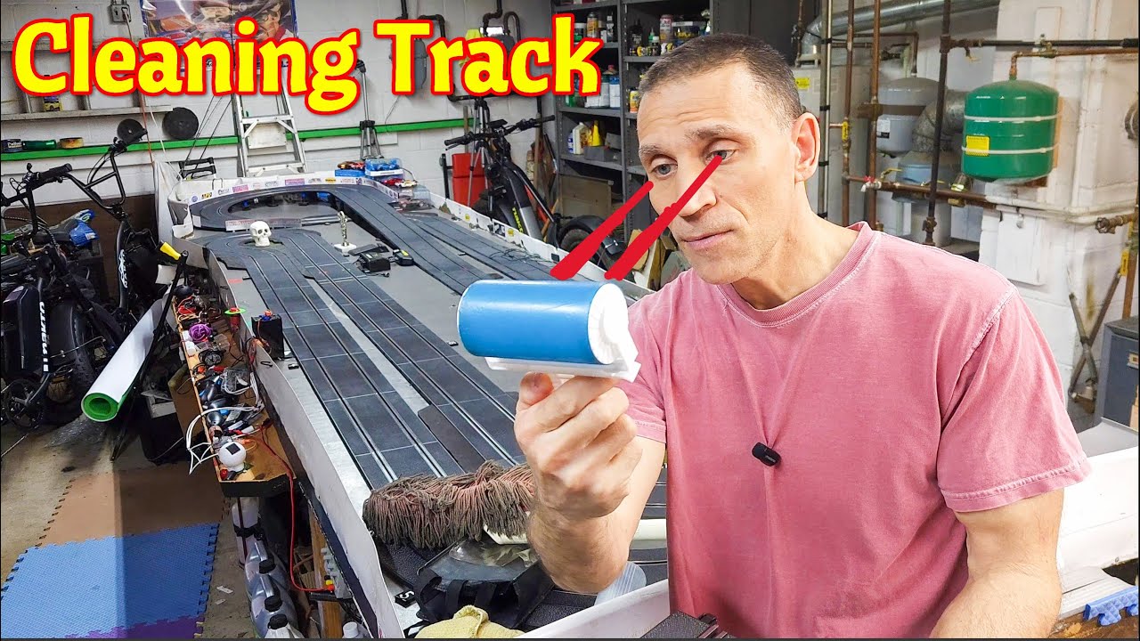 clean Slot Car Track policar 132 racing track and others easy!