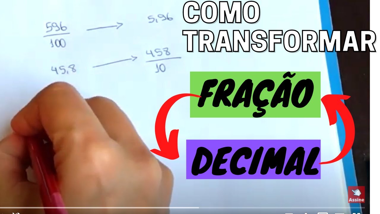 Transforme Fração em Número DECIMAL #fracaoenumerodecimal #learntiktok