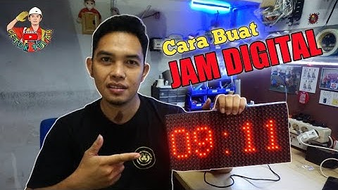 Membuat Jam Digital Menggunakan Running Text P10 dan Modul W00