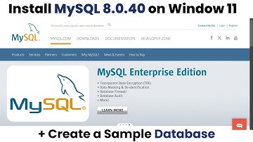 How to install MySQL 8.0.40 Server and Workbench Latest Version on Windows 11