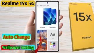 how to change lock screen wallpaper in realme 15x 5g, realme 15x 5g change wallpaper screenshot 3