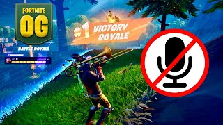 Fortnite OG Solo Crown Win Gameplay No Commentary in 60Fps