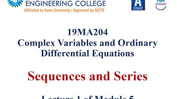 Lecture 1 Introduction to Sequences