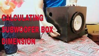 DIY |HOW TO CALCULATE SUB WOOFER BOX AND PORT DIMENSION | SUB WOOFER बॉक्स की L x B x H कैसे निकले |