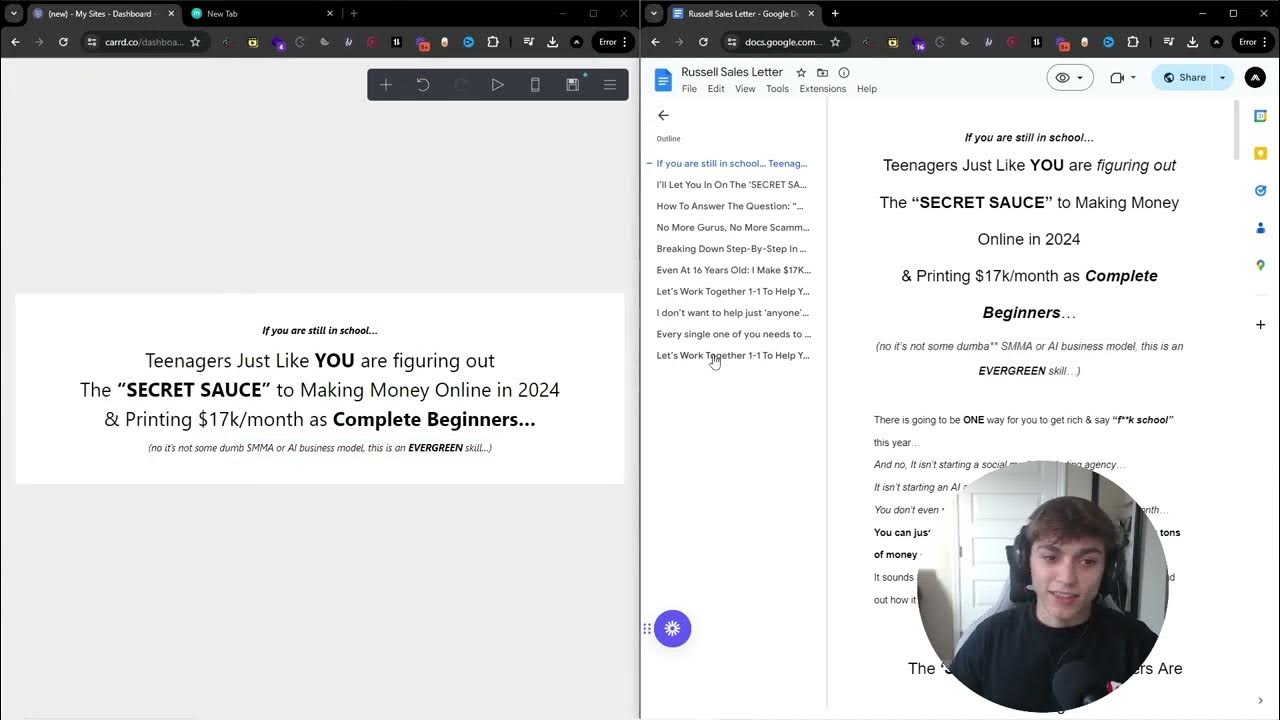 how i make free landing pages in under 11 minutes - YouTube