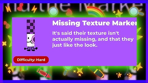 Guide How To Get Missing Texture Marker  On Roblox Find The Markers