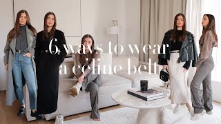 6 ways to wear the celine triomphe belt / minimal parisian style