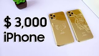 3 000 Apple Iphone 11 Pro Max 24kt Gold Plated Youtube