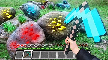 Minecraft in Real Life POV - RAINBOW DUNGEON Realistic Texture Pack