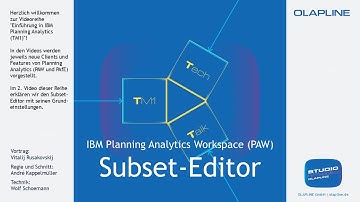 Planning Analytics Workspace (PAW) - 02. Subset-Editor