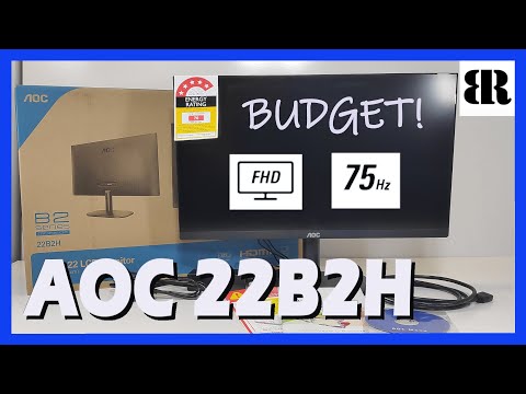 AOC 22zzB2H LCD Monitor | Budget 75 Hz Monitor !! Unboxing + Screen Test