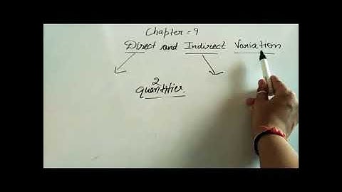 Exercise - 9.1, Direct and Inverse Variation, CLASS - 8th, Startup Mathematics