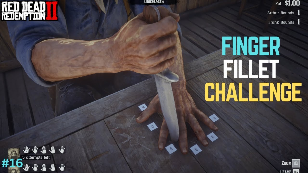 Finger Fillet Challenge!! - Red Dead Redemption 2 Max Settings - YouTube
