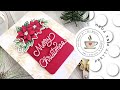 Pretty Pink Posh | Poinsettia Corners | DIY Christmas Card