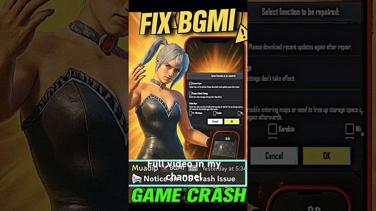 BGMI 3.9 Update Crash & Freeze Problem Fixed on iPhone | b how to fix bgmi crash problem in iphone