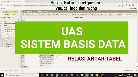 merelasikan 3 tabel (Database Rumah sakit)! project UAS SISTEM BASIS DATA