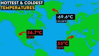 The Hottest & Coldest Temperature Records Around The World