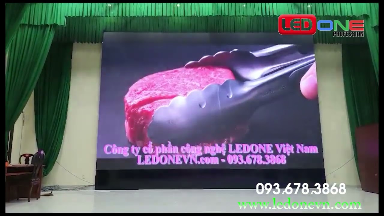 Công trình thi công lắp đặt màn hình led P2 Huyện ủy Lâm Hà tỉnh Lâm Đồng  