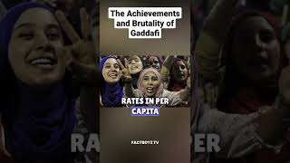 The Achievements and Brutality of Gaddafi #history #shorts