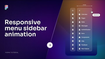 Create a Responsive Menu Sidebar Animation in Figma | Smart Animate Tutorial