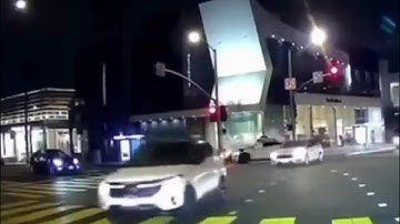 Self-driving gone wrong? Self-driving taxi hits self-driving robot filmed by self-driving Tesla