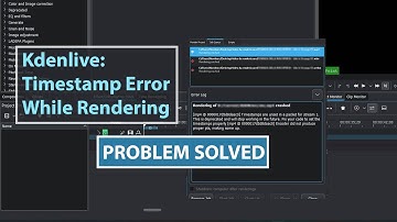 Kdenlive Timestamp Error While Rendering | in Hindi | Problem Resolved #kdenlive #udimation