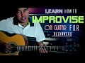 Easiest method to solve guitar improvisation for beginners