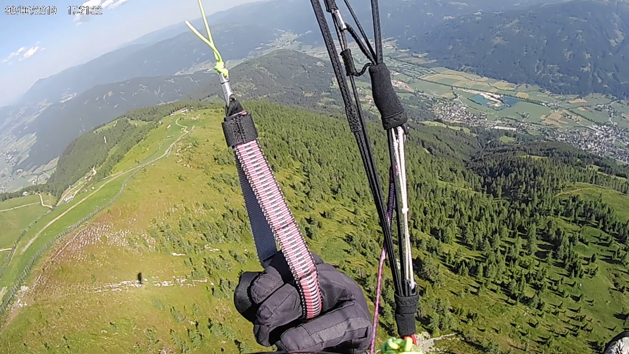 Speiereck 1,5h bei Föhn mit Unfall Crash  gleitschirmfliegen paragleiten paragliding parapente
