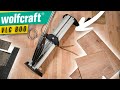 Dcouper du parquet avec un massicot   wolfcraft vlc 800