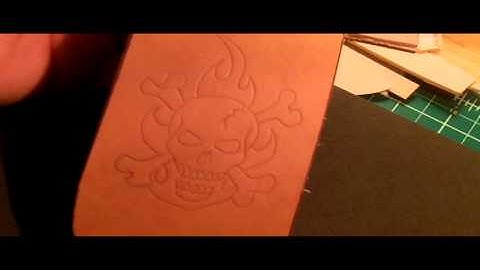The making of Allen Hobbs Custom knife sheath. Part-2