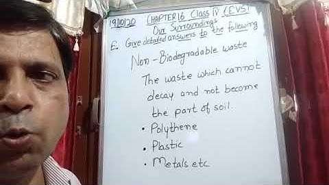 Class IV EVS 19- 10 -2020 by Mr Rupesh Chapter 16