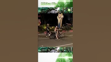 Dây điện rơi chằng chịt xuống đường vô cùng nguy hiểm