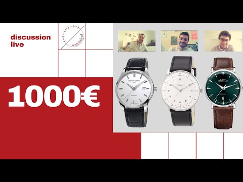 Les Meilleures Montres Habillées pour 1000€