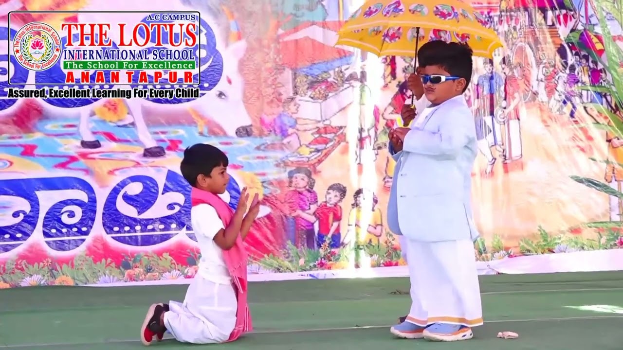 SANKRANTI CELEBRATIONS - Farmer's Skit performance | The Lotus International Play School, ANANTAPUR.