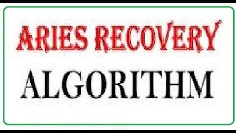 ARIES Recovery Algorithm#dbms#data recovery# data backup recovery