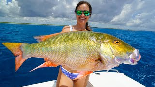 MASSIVE Mutton Snappers! Catch, Clean \& Cook! South Florida Fishing