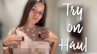 [4K] Transparent Haul With Kate | See Through Clothes Try On (2024)