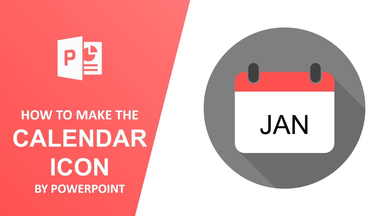 how-to-make-this-calendar-icon-by-powerpoint-youtube